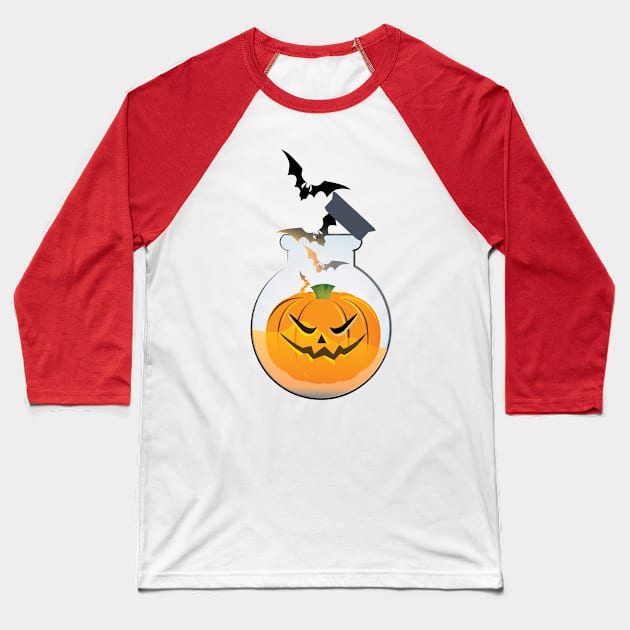 Pumpkin Juice Baseball T-Shirt by emma17